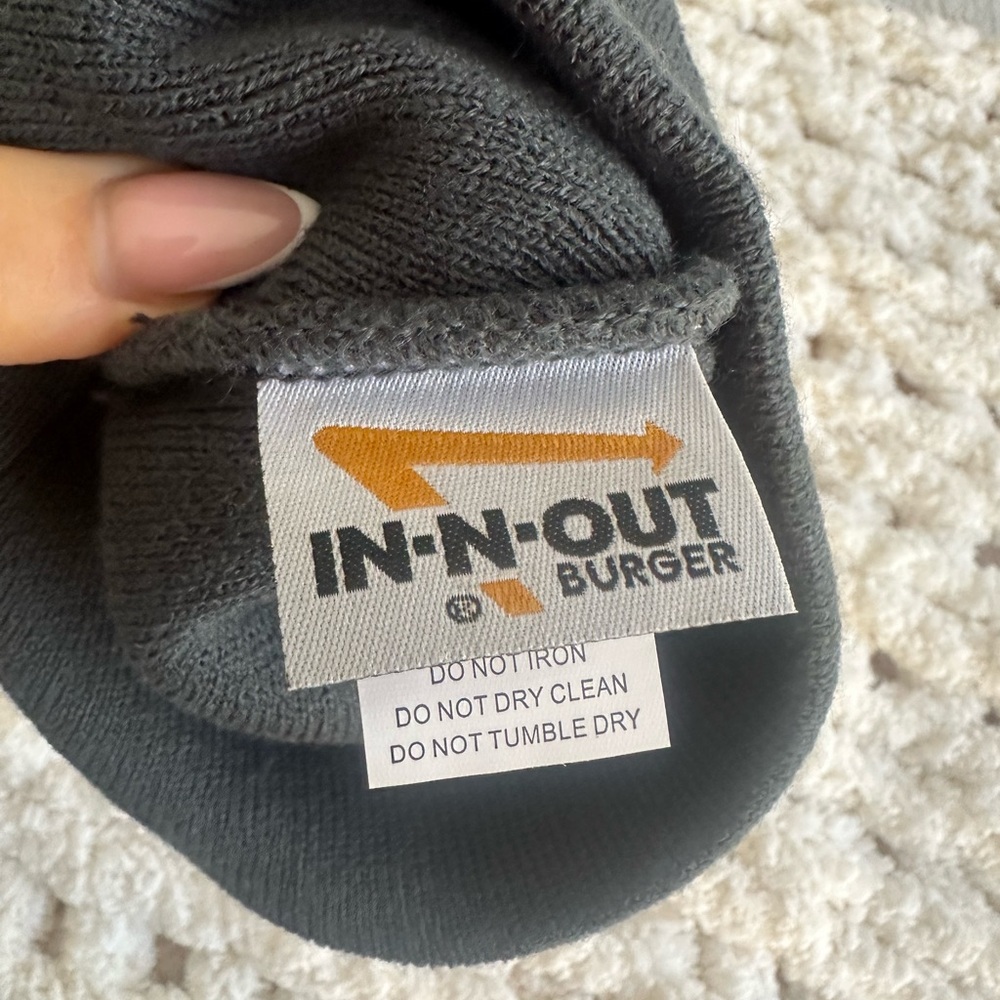 In-N-Out Burger Gray Beanie - Picture 3 of 3